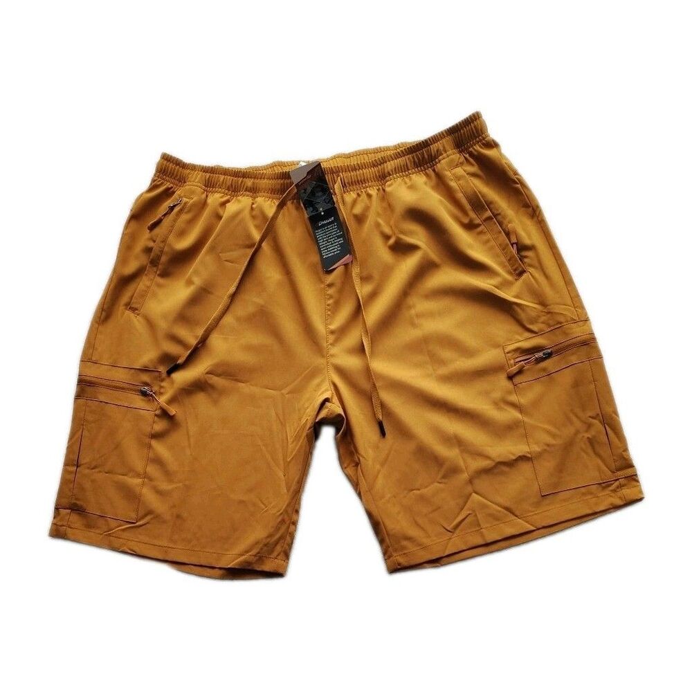 Hugut Men's 2XL Shorts Cargo Sports Hiking Rust Color Quick Dry Comfort Cruise